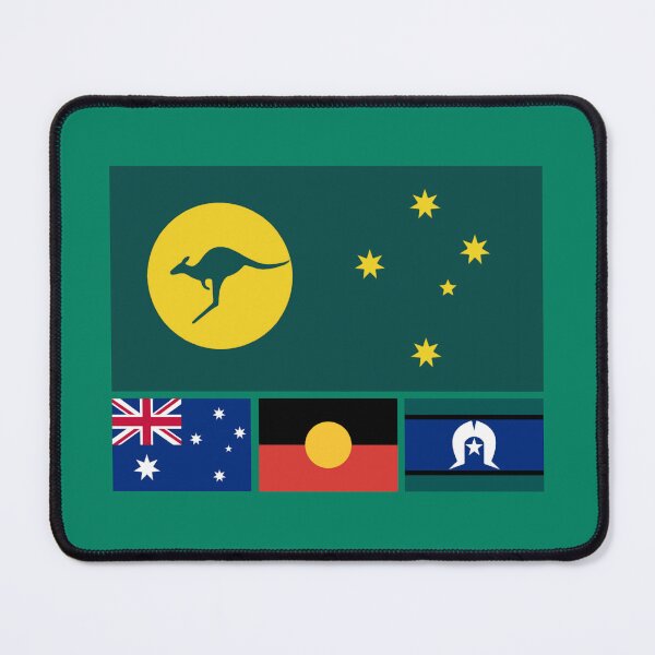 Item preview, Australia Kangaroo Sun 4 flag edition designed and sold by Kangaroo Sun.