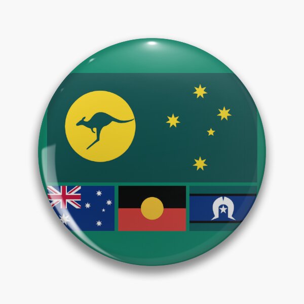 Item preview, Australia Kangaroo Sun 4 flag edition designed and sold by Kangaroo Sun.