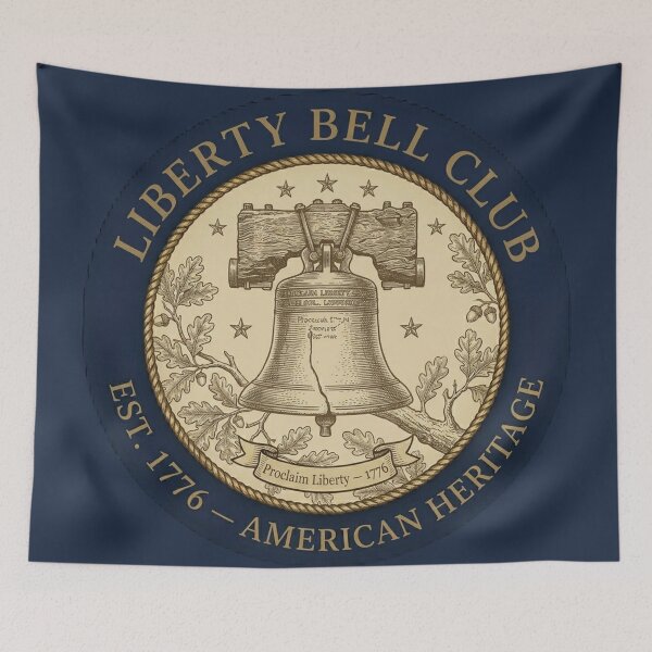 Item preview, Liberty Bell Club American Heritage Vintage Badge designed and sold by CalmCapy Co.