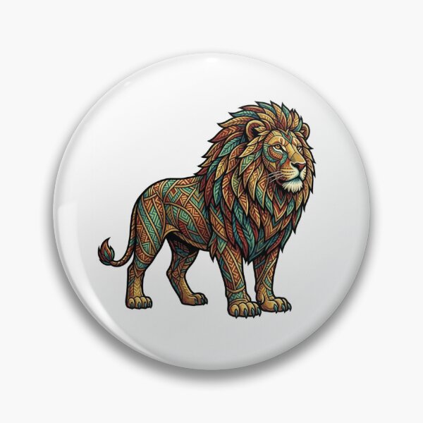Item preview, Artistic Lion – Geometric Tribal Boho Style Design designed and sold by BoldConcept43.
