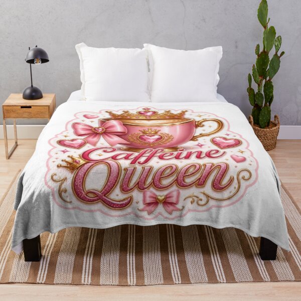 Item preview, Caffeine Queen Coquette Sticker designed and sold by Stylestickers55.