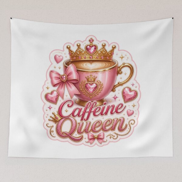 Item preview, Caffeine Queen Coquette Sticker designed and sold by Stylestickers55.