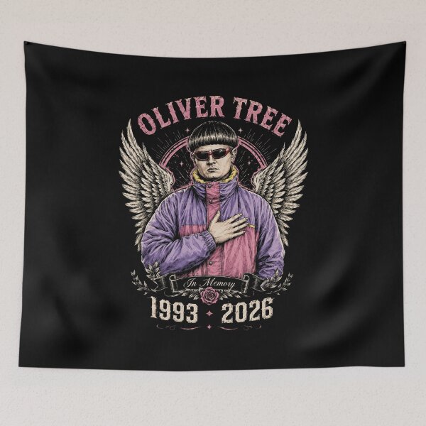 Item preview, RIP Oliver Tree Tribute Memorial Retro designed and sold by Foro-Chance.