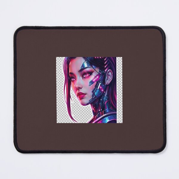 Item preview, :Goddess of the Circuitry - Purple Cybernetic Portrait designed and sold by Neo Tokio.