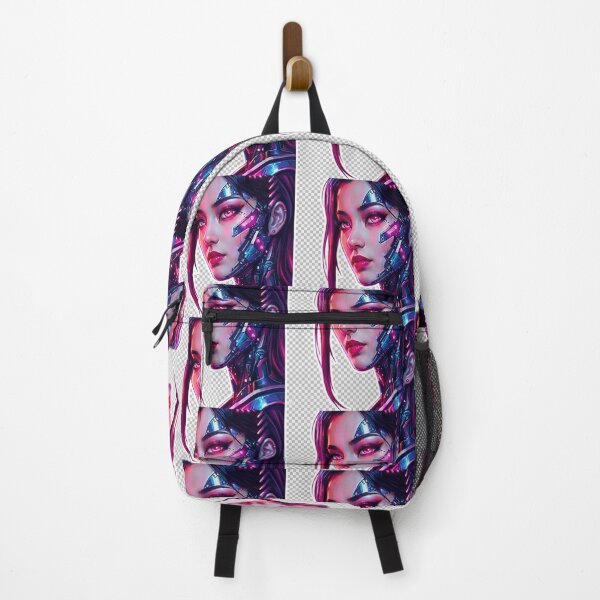 Item preview, :Goddess of the Circuitry - Purple Cybernetic Portrait designed and sold by Neo Tokio.
