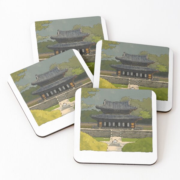 Item preview, Sheep and Cat discovers Ancient Temple designed and sold by Cute & Funny Hand-Drawn Prints | Happy Doodle Friends Shop.