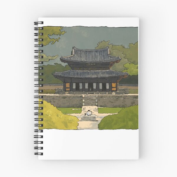 Item preview, Sheep and Cat discovers Ancient Temple designed and sold by Cute & Funny Hand-Drawn Prints | Happy Doodle Friends Shop.