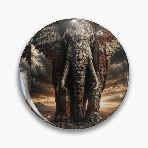 Item preview, Operator Unyielding Elephant Stoic Founder Industrial Canvas Print designed and sold by SavannaStrikes.