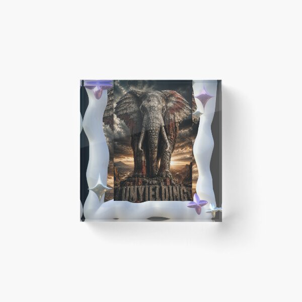 Item preview, Operator Unyielding Elephant Stoic Founder Industrial Canvas Print designed and sold by SavannaStrikes.
