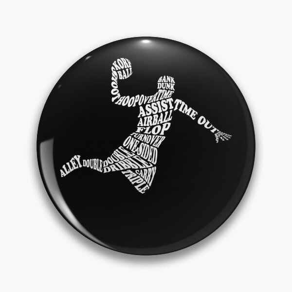 Item preview, Basketball Player White Silhouette Word Cloud designed and sold by Redunk.