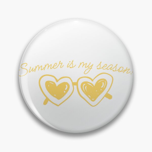 Item preview, Summer Is My Season Yellow Heart Sunglasses Quote designed and sold by danaJG.