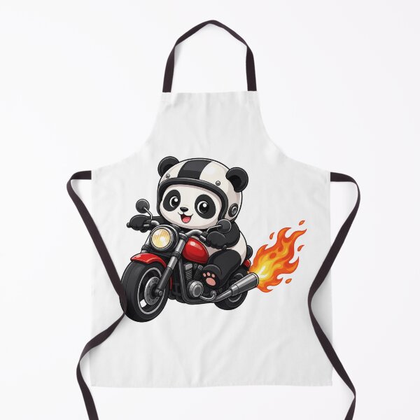 Item preview, Cute Biker Panda Riding Red Motorcycle Kawaii Biker Art designed and sold by Seculinator.
