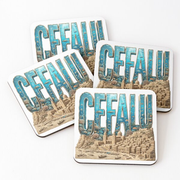 Item preview, Cefalu Sicily Travel Typography Sticker designed and sold by Imaginarium of Chaos falcon88 .