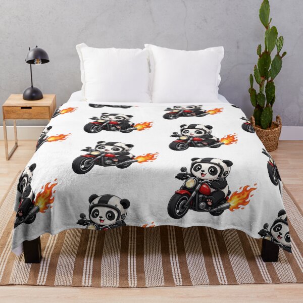 Item preview, Cute Biker Panda Riding Red Motorcycle Kawaii Biker Art designed and sold by Seculinator.