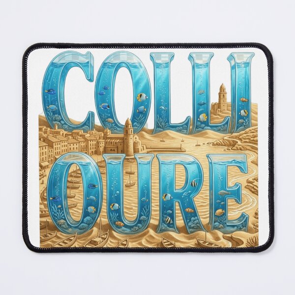 Item preview, Colliure Mediterranean Travel Typography Sticker designed and sold by Imaginarium of Chaos falcon88 .
