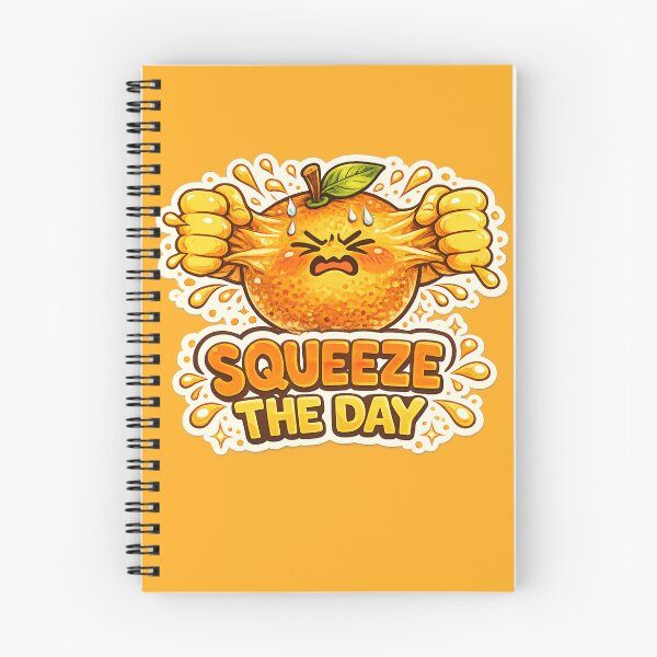 Item preview, Squeeze the Day Funny Orange Pun – Motivational Citrus Humor Art | Orange Lover Gift designed and sold by irfanshikh.