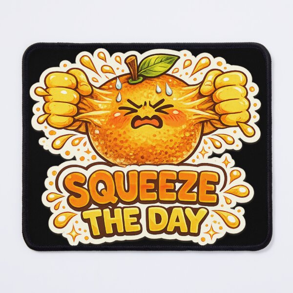 Item preview, Squeeze the Day Funny Orange Pun – Motivational Citrus Humor Art | Orange Lover Gift designed and sold by irfanshikh.