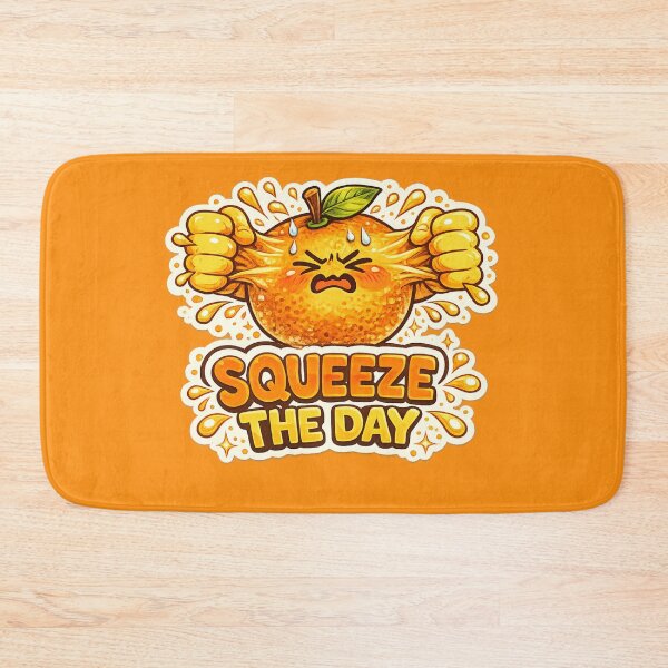 Item preview, Squeeze the Day Funny Orange Pun – Motivational Citrus Humor Art | Orange Lover Gift designed and sold by irfanshikh.