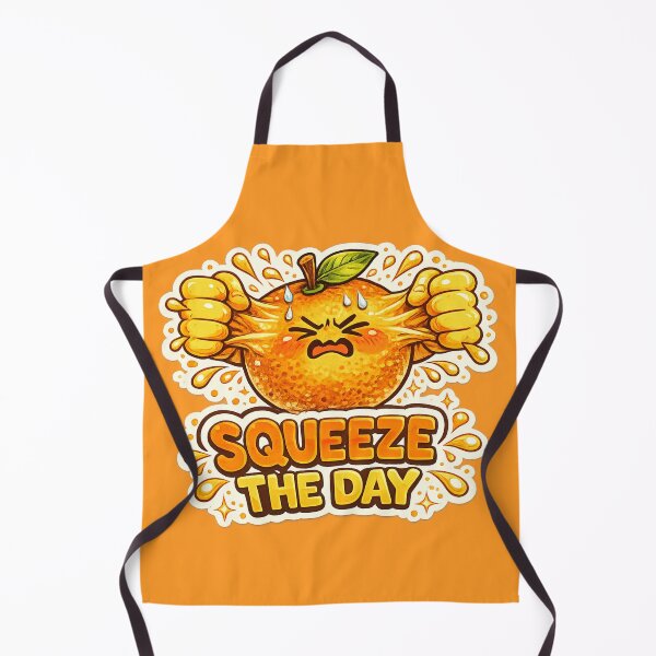 Item preview, Squeeze the Day Funny Orange Pun – Motivational Citrus Humor Art | Orange Lover Gift designed and sold by irfanshikh.