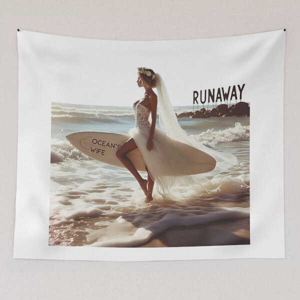 Item preview, Bachelorette Party Bride Surfboard Veil designed and sold by Voodoo Store Paranormal Collections.