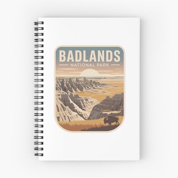Item preview, Badlands National Park Vintage Travel Badge designed and sold by Teelogic.