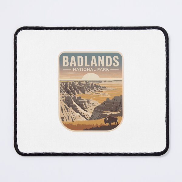 Item preview, Badlands National Park Vintage Travel Badge designed and sold by Teelogic.