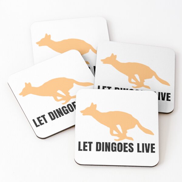 Item preview, Let Dingoes Live | Leaping Dingo | Black designed and sold by BigDesertDingo.