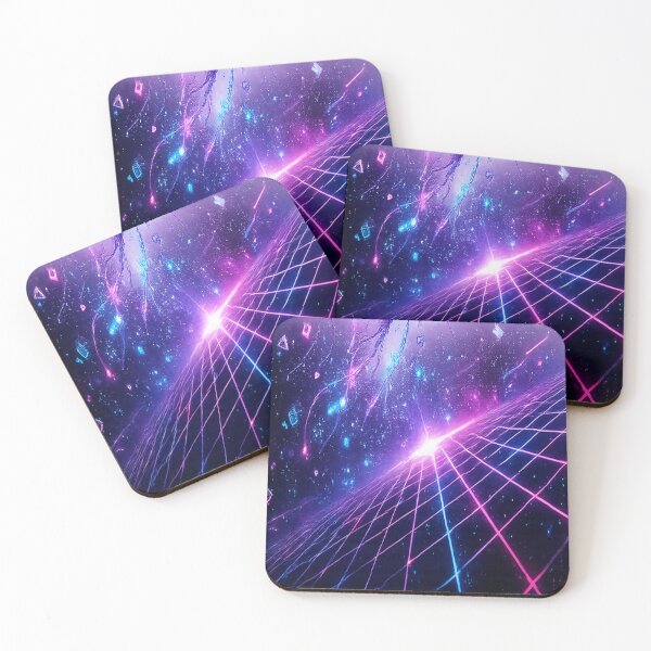 Item preview, Floating Through a Neon Grid Universe designed and sold by rigelcreation.