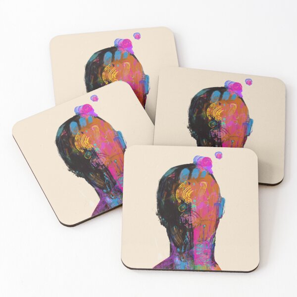 Item preview, Neon Abstract Portrait No.5 designed and sold by MikZviagin.