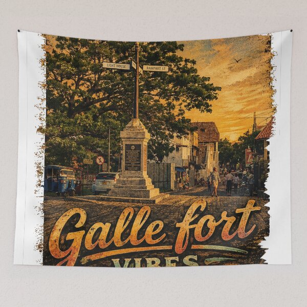 Item preview, Galle Fort VIBES – Vintage Heritage T-Shirt designed and sold by GooniSL.