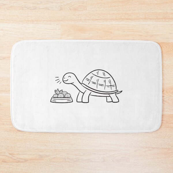 Item preview, Turtle Approaching Dish of Cut Vegetables designed and sold by rasagamastore.