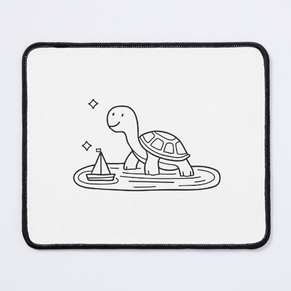 Item preview, Turtle Beside Floating Toy Boats designed and sold by rasagamastore.