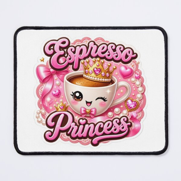 Item preview, Espresso Princess Kawaii Sticker designed and sold by Stylestickers55.
