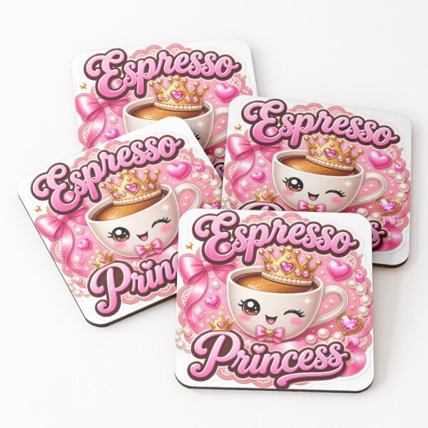 Item preview, Espresso Princess Kawaii Sticker designed and sold by Stylestickers55.