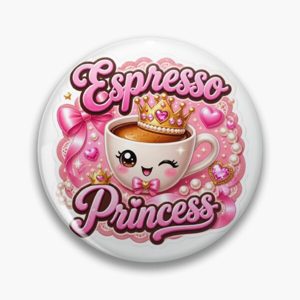 Item preview, Espresso Princess Kawaii Sticker designed and sold by Stylestickers55.