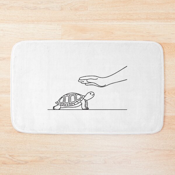 Item preview, Turtle Resting Near Reaching Hand designed and sold by rasagamastore.