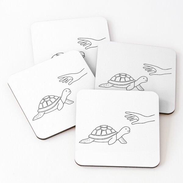 Item preview, Turtle Lying Near Outstretched Hand designed and sold by rasagamastore.