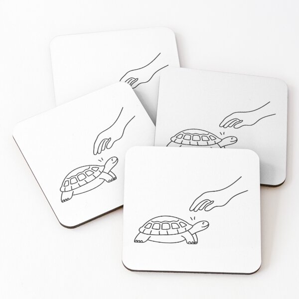 Item preview, Turtle Calmly Resting Near Hand designed and sold by rasagamastore.