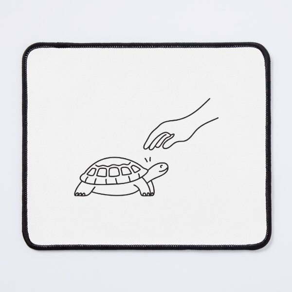 Item preview, Turtle Calmly Resting Near Hand designed and sold by rasagamastore.