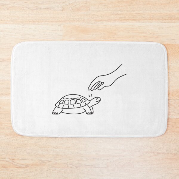 Item preview, Turtle Calmly Resting Near Hand designed and sold by rasagamastore.