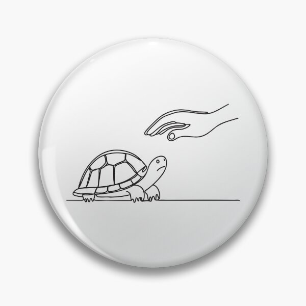 Item preview, Turtle Positioned Near Gentle Hand designed and sold by rasagamastore.