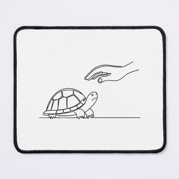 Item preview, Turtle Positioned Near Gentle Hand designed and sold by rasagamastore.