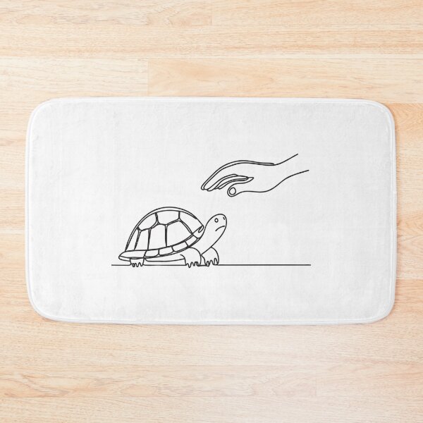 Item preview, Turtle Positioned Near Gentle Hand designed and sold by rasagamastore.