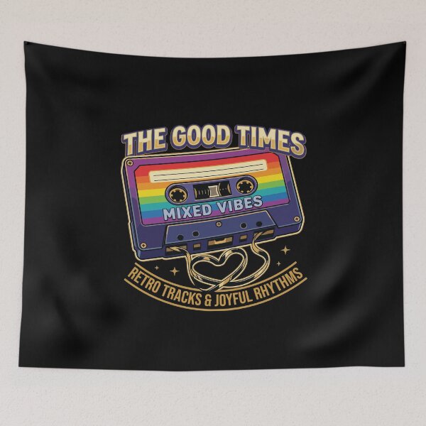 Item preview, Mixed Vibes Retro Rainbow Cassette Tape Gay Pride LGBT Heart designed and sold by crouchingpixel.