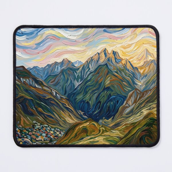 Item preview, Pastel Skies Over the Basque Mountains designed and sold by Robinsonlerouge.