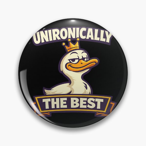 Item preview, Unironically The Best Funny Confident Duck Design designed and sold by TeeTimeTreasure.