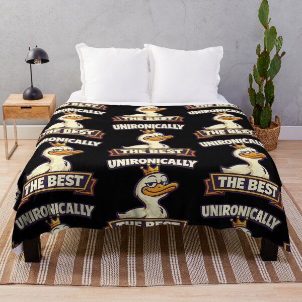 Item preview, Unironically The Best Funny Confident Duck Design designed and sold by TeeTimeTreasure.