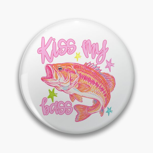 Item preview, Kiss My Bass Fish designed and sold by ladycerebellum.