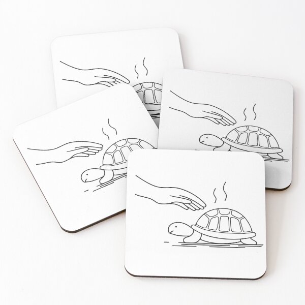 Item preview, Turtle Relaxing Beside Reaching Hand designed and sold by rasagamastore.