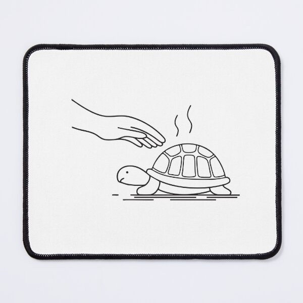 Item preview, Turtle Relaxing Beside Reaching Hand designed and sold by rasagamastore.